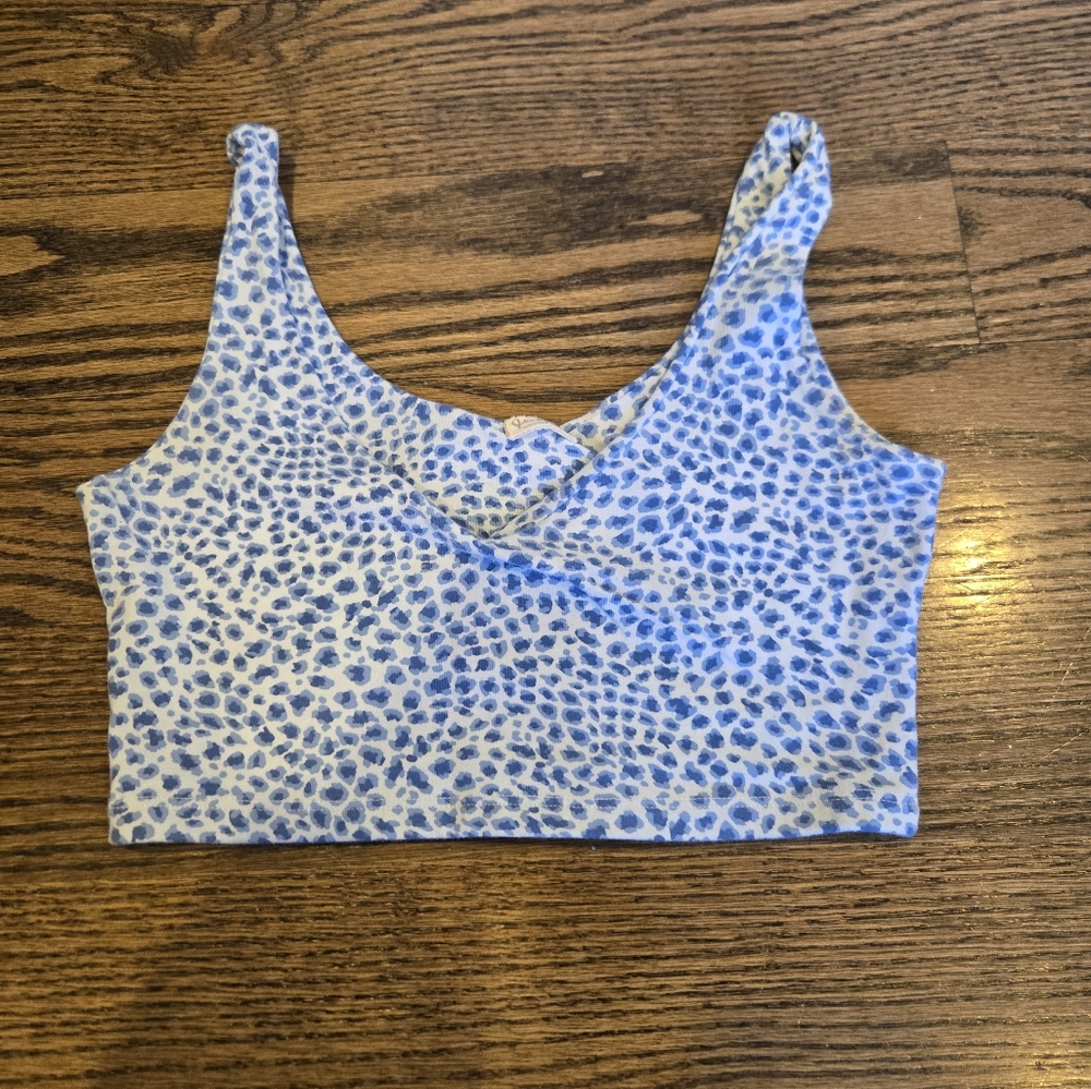Brandy Melville discontinued blue and white Lydia top (xs/s)
